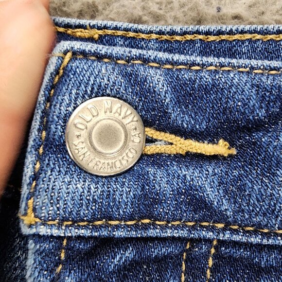 Old Navy Shorts Womens 14 Blue High Rise OG Straight Denim Jean Cut Off - Picture 3 of 9